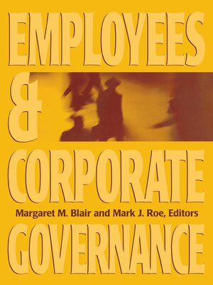 cover image of Employees and Corporate Governance